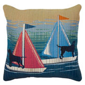 Liora Manne Marina Coastal Nautical Indoor Outdoor Pillow