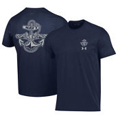 Under Armour Men's Navy Navy Midshipmen Silent Service Anchor T-Shirt