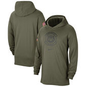 Nike Men's Olive Georgia Bulldogs Military Pack Long Sleeve Hoodie T-Shirt