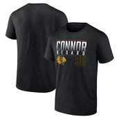 Fanatics Branded Men's Connor Bedard Black Chicago Blackhawks Name & Number T-Shirt