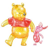 BePuzzled 3D Crystal Puzzle Disney Winnie the Pooh and Piglet (Multi-color): 57 Pcs
