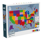 Plus-Plus Puzzle By Number - Map of the United States: 1400 Pcs