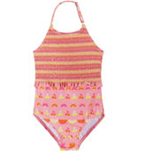 Andy & Evan Toddler Girls Fruit Print Halter Swimsuit