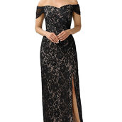 Womens Off The Shoulder Special Occasion Evening Dress