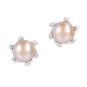 Milor Cultured Pearl Stud Earrings
