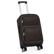 Hikolayae Collection Softside Spinner Luggage in Elegant Brown, 20 in