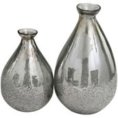 Morgan Hill Home Modern Gray Glass Vase Set