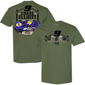 Hendrick Motorsports Team Collection Men's Green Chase Elliott Military Car T-Shirt
