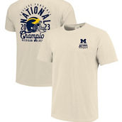Men's Natural Michigan College Football Playoff National Champions T-Shirt