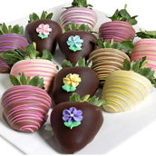 Deli Direct, Lillie & Pearl, Spring Belgian Chocolate Covered Strawberries