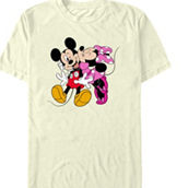 Mad Engine Mens Mickey & Friends Minnie Hug Mickey T-Shirt
