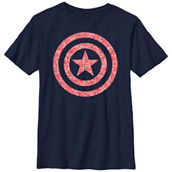 Mad Engine Boys Avengers Captain America Flower Fill T-Shirt