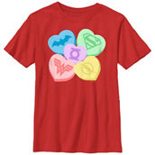 Mad Engine Boys Justice League Justic League Candy Hearts T-Shirt