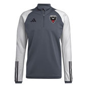 adidas Men's Gray D.C. United 2024 On-Field AEROREADY Quarter-Zip Training Top