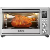 Galanz 1.1 Cu Ft Digital Toaster Oven and Air Fryer in Silver