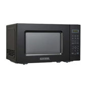Black and Decker 0.7 Cu Ft LED Digital Microwave Oven in Black with Child Safety