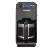 Hamilton Beach Elite 12 Cup Programmable Coffee Maker in Black Stainless Steel