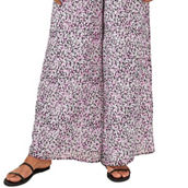 Womens High Rise Relaxed Fit Wide Leg Pants