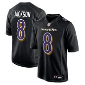 Nike Men's Lamar Jackson Black Baltimore Ravens Fashion Game Jersey