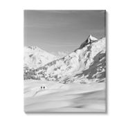 Stupell Canvas Wall Art Hikers Trekking Winter Mountain, 16 x 20
