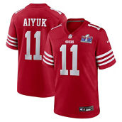 Nike Men's Brandon Aiyuk Scarlet San Francisco 49ers Super Bowl LVIII Game Jersey