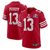 Nike Men's Brock Purdy Scarlet San Francisco 49ers Super Bowl LVIII Game Jersey