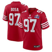 Nike Men's Nick Bosa Scarlet San Francisco 49ers Super Bowl LVIII Game Jersey