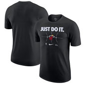 Nike Men's Black Miami Heat Just Do It T-Shirt