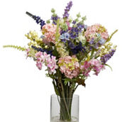 Nearly Natural Lavender & Hydrangea Silk Flower Arrangement