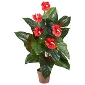 Nearly Natural 3-ft Anthurium Silk Plant (Real Touch)