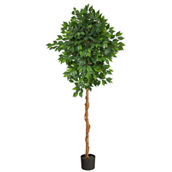 Nearly Natural 6-ft Ficus Artificial Tree