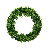 Nearly Natural 20-in Artificial Bay Leaf Wreath