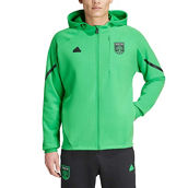 adidas Men's Green Austin FC 2024 Anthem Travel Raglan Sleeve Full-Zip Jacket