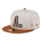 New Era Men's Stone/Brown St. Louis Cardinals 2024 Clubhouse 59FIFTY Fitted Hat