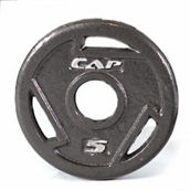 CAP 5 lb Black Olympic Grip Plate-.com