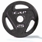 CAP 25 lb Black Olympic Grip Plate-.com
