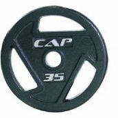 CAP 35 lb Black Olympic Grip Plate-.com