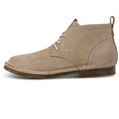 Albert Mens Leather Lace-Up Chukka Boots