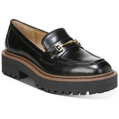 Laurs Womens Leather Lug Sole Loafers