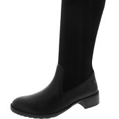 Belle Womens Leather Pull On Knee-High Boots