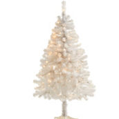 Nearly Natural 5-ft White Artificial Christmas Tree with 350 Bendable Branches and