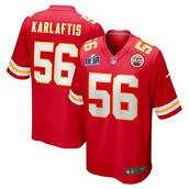 Nike Men's George Karlaftis Red Kansas City Chiefs Super Bowl LVIII Game Jersey