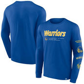 Fanatics Branded Men's Royal Golden State Warriors Baseline Long Sleeve T-Shirt