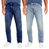 Men's Flex Stretch Slim Straight Jeans-2 Pack