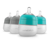Nanobebe Flexy Silicone Baby Bottle - 5oz 4pk