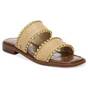 Hopie Womens Embellished Square Toe Slide Sandals