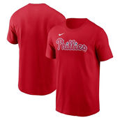 Nike Men's Red Philadelphia Phillies Fuse Wordmark T-Shirt