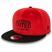 New Era Men's Red Manchester United Corduroy 9FIFTY Snapback Hat