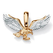 PalmBeach Men's Diamond Accent Two-Tone 10k Gold  Golden Eagle Pendant