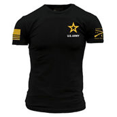 Grunt Style Men's Army Basic Full Logo T-Shirt - Black
